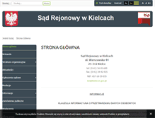 Tablet Screenshot of kielce.sr.gov.pl