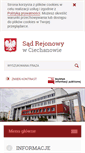 Mobile Screenshot of ciechanow.sr.gov.pl