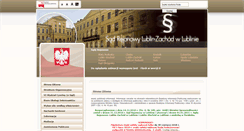 Desktop Screenshot of lublin-zachod.sr.gov.pl