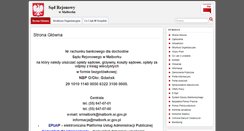 Desktop Screenshot of malbork.sr.gov.pl