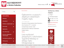 Tablet Screenshot of bielsk-podlaski.sr.gov.pl