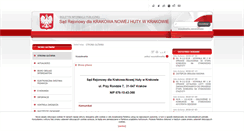 Desktop Screenshot of krakow-nowahuta.sr.gov.pl