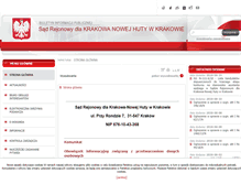 Tablet Screenshot of nowahuta.sr.gov.pl
