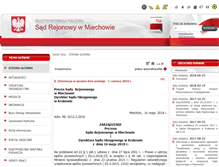 Tablet Screenshot of miechow.sr.gov.pl