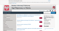 Desktop Screenshot of olecko.sr.gov.pl