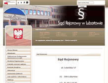 Tablet Screenshot of lubartow.sr.gov.pl